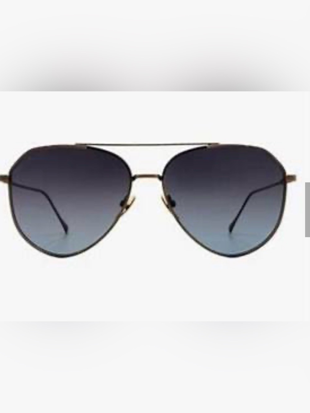 Diff Eyewear Dash Sunglasses with Brushed Brown + Grey Blue Lenses